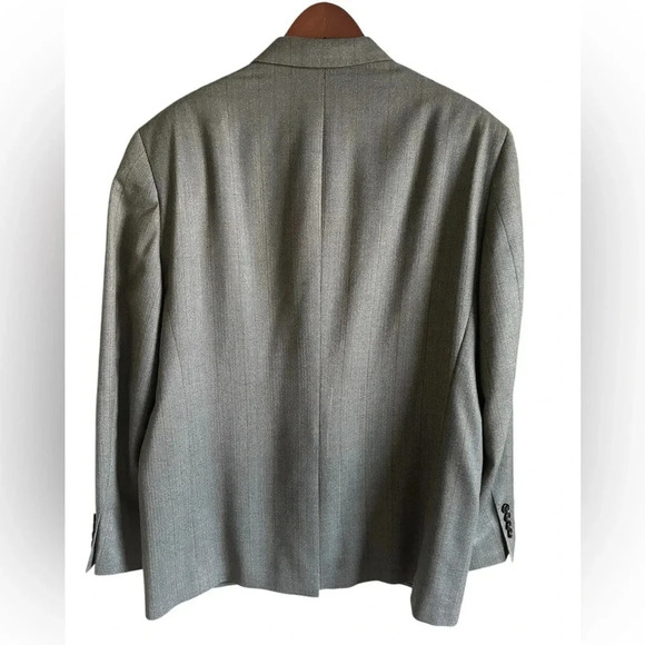 RALPH Ralph Lauren men’s sports coat. Silk & wool blend.  Gray, size 44R - Picture 3 of 12